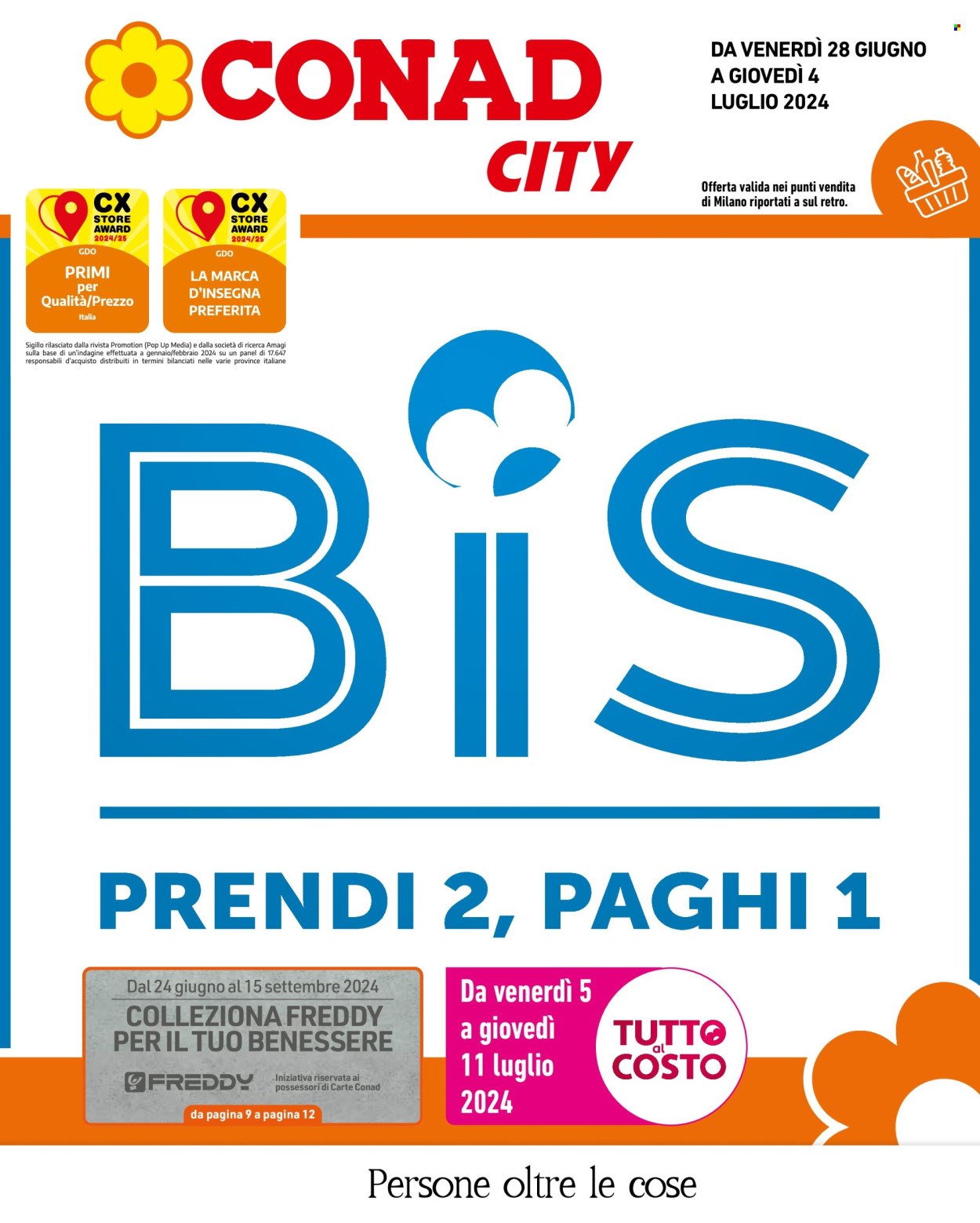 Volantino Conad City - 28/6/2024 - 4/7/2024. Pagina 1