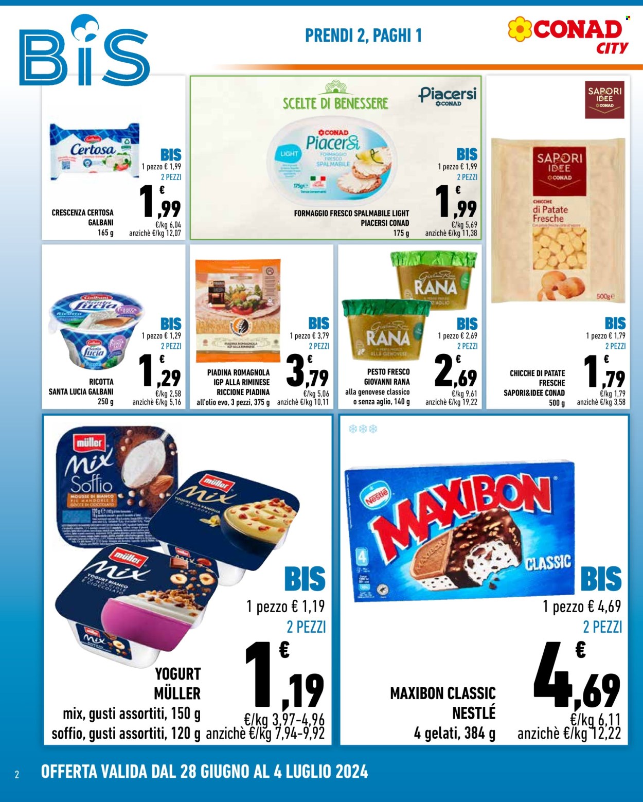 Leták Conad City - 28.6.2024 - 4.7.2024. Strana 2