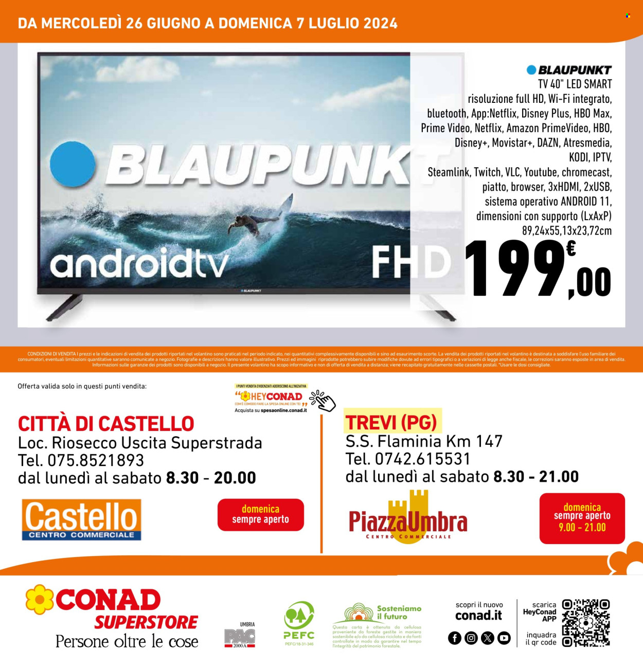 Leták Conad Superstore - 26.6.2024 - 7.7.2024. Strana 4