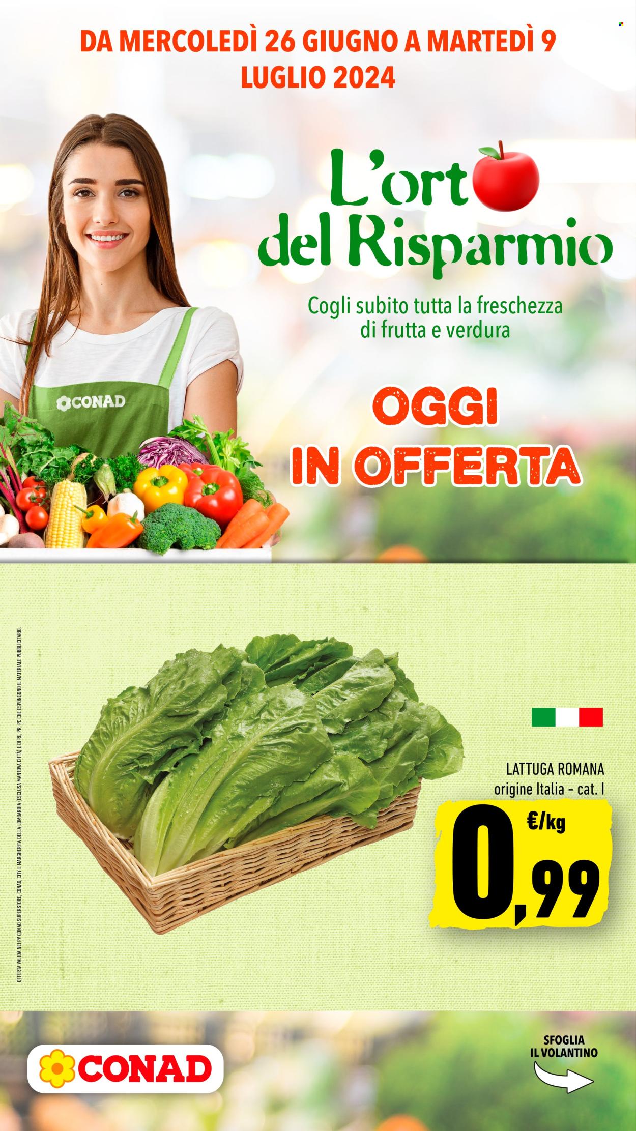 Volantino Conad - 26/6/2024 - 9/7/2024. Pagina 1