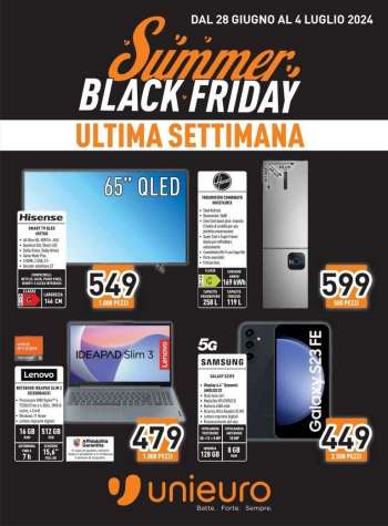 Volantino Unieuro - 28/6/2024 - 4/7/2024.