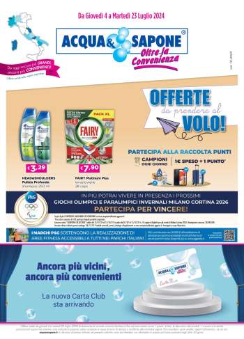 Volantino Acqua & Sapone - 4/7/2024 - 23/7/2024.