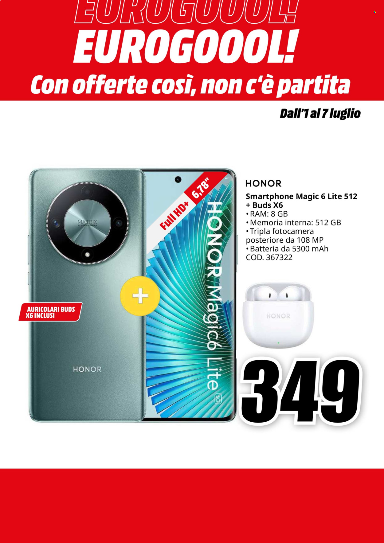 Volantino MediaWorld - 1/7/2024 - 7/7/2024. Pagina 6