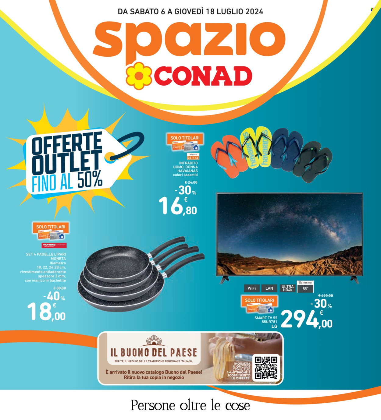 Volantino Spazio Conad - 6/7/2024 - 18/7/2024. Pagina 1