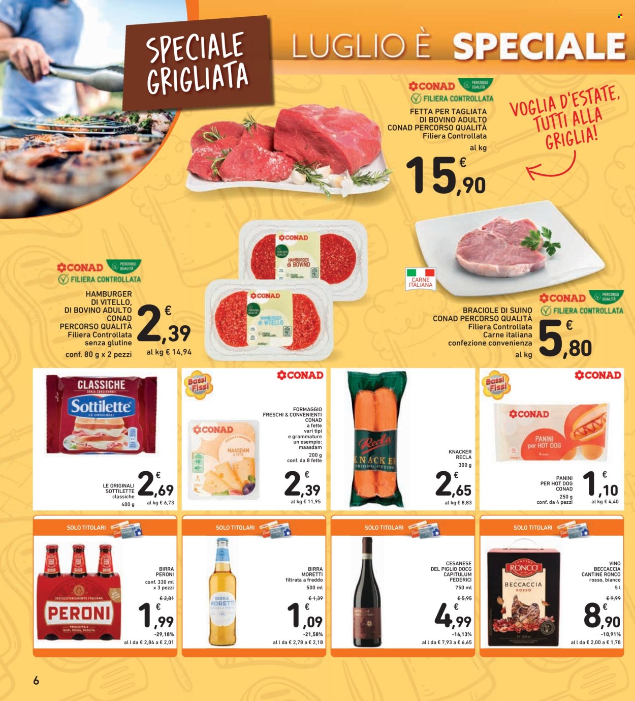 Volantino Spazio Conad - 6/7/2024 - 18/7/2024. Pagina 6