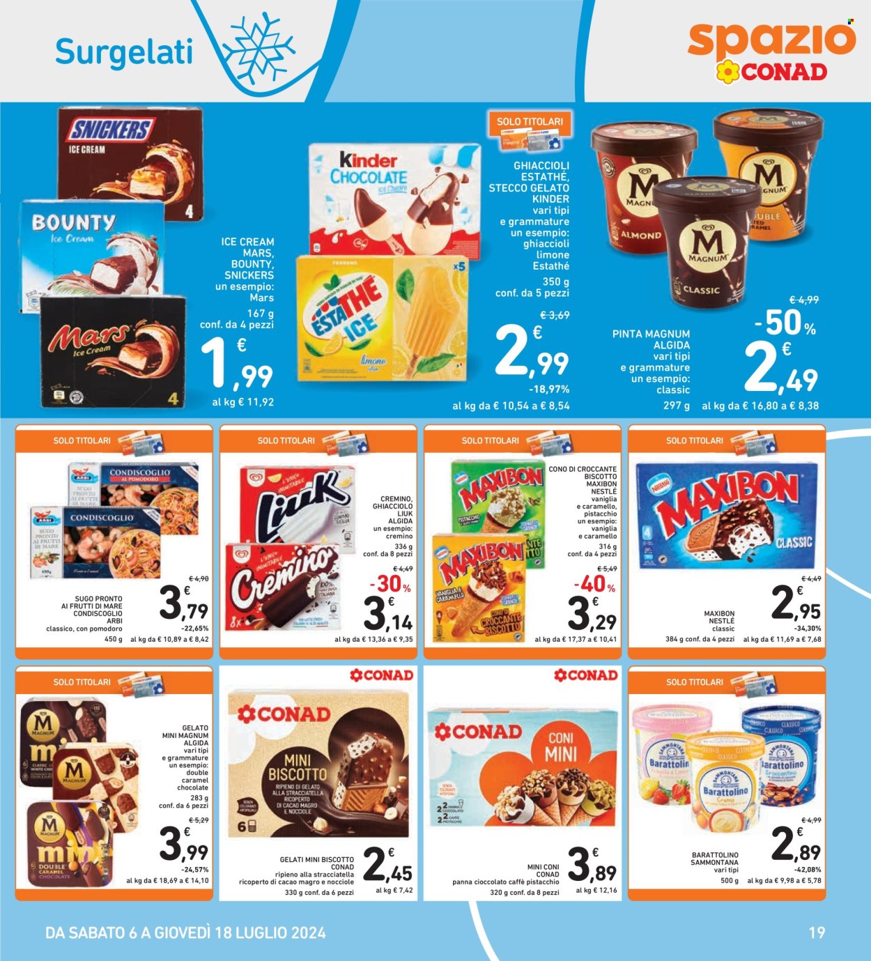 Leták Spazio Conad - 6.7.2024 - 18.7.2024. Strana 19