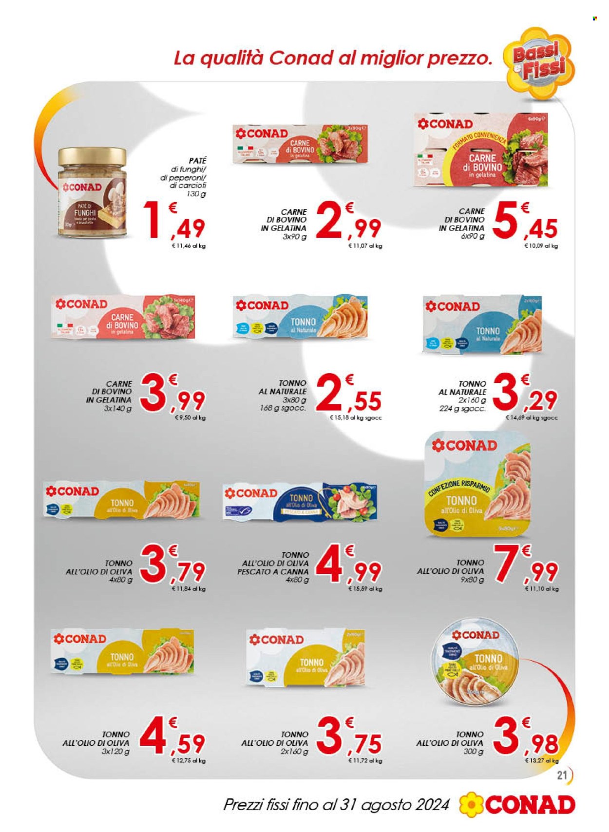 Leták Conad - 28.6.2024 - 31.8.2024. Strana 21