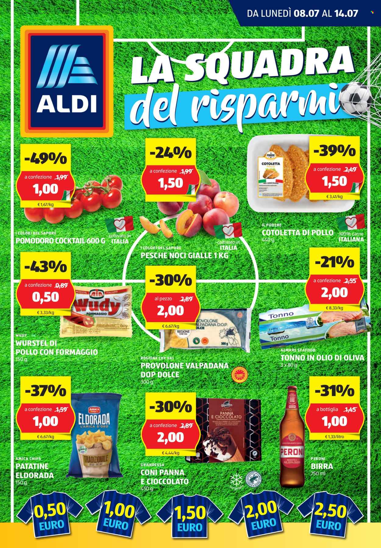 Volantino Aldi - 8/7/2024 - 14/7/2024. Pagina 1
