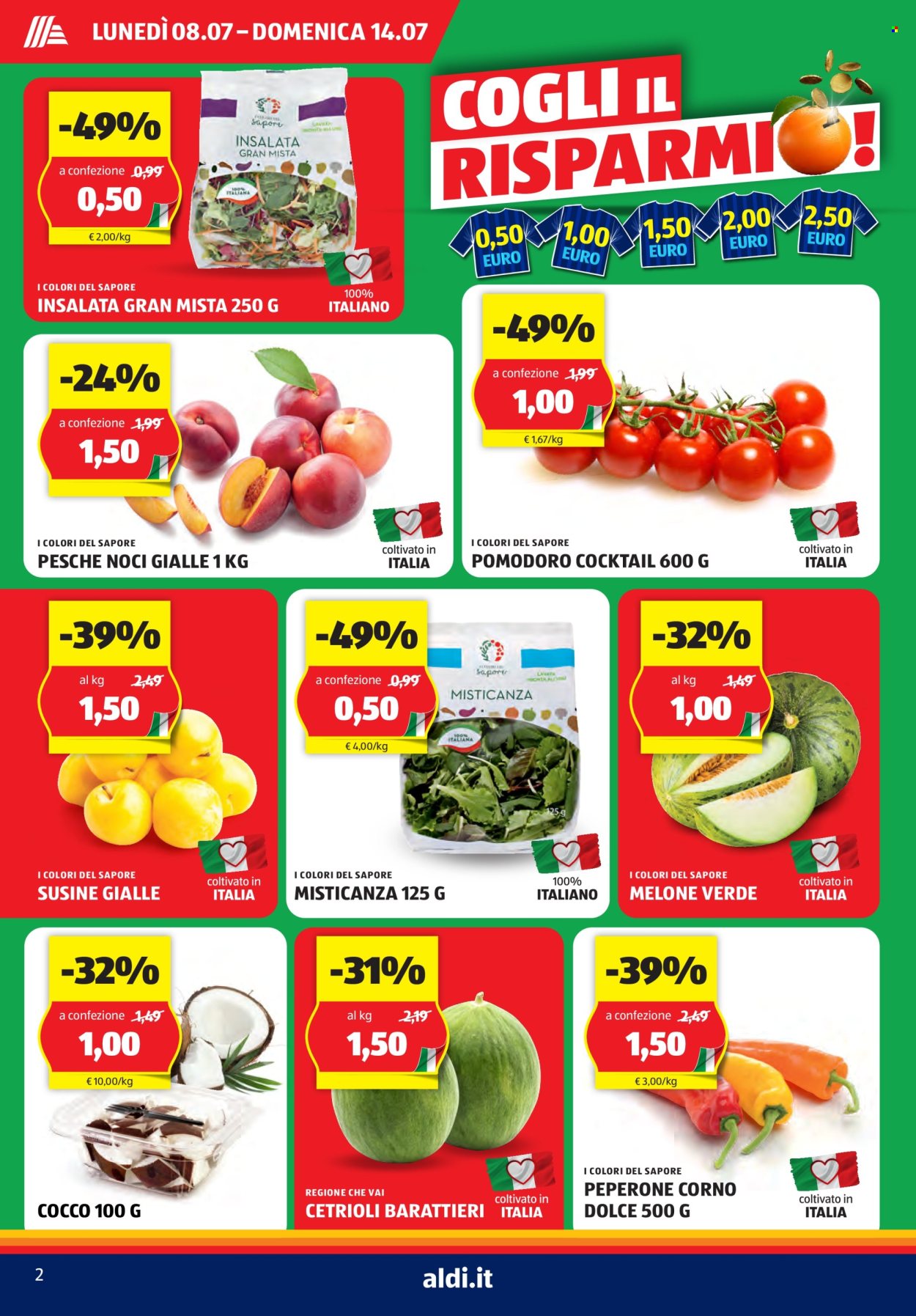 Volantino Aldi - 8/7/2024 - 14/7/2024. Pagina 2