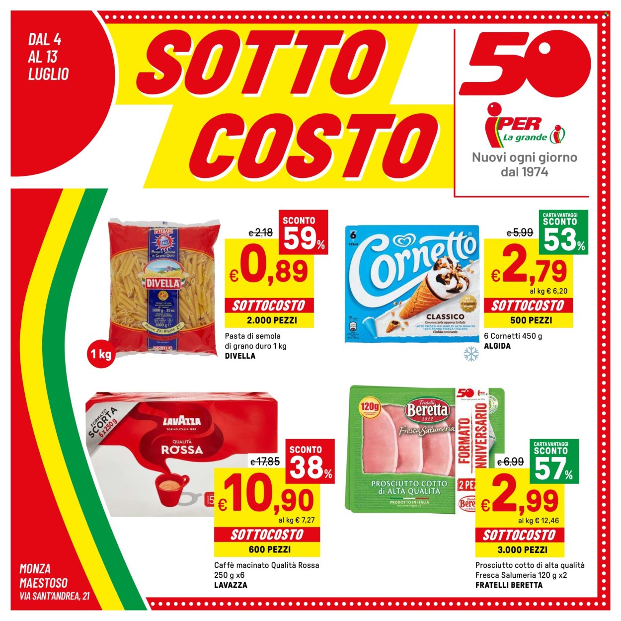 Volantino Iper, La grande i - 4/7/2024 - 13/7/2024. Pagina 1
