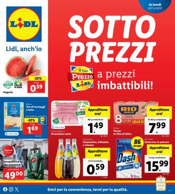 Volantino Lidl - 8/7/2024 - 14/7/2024.