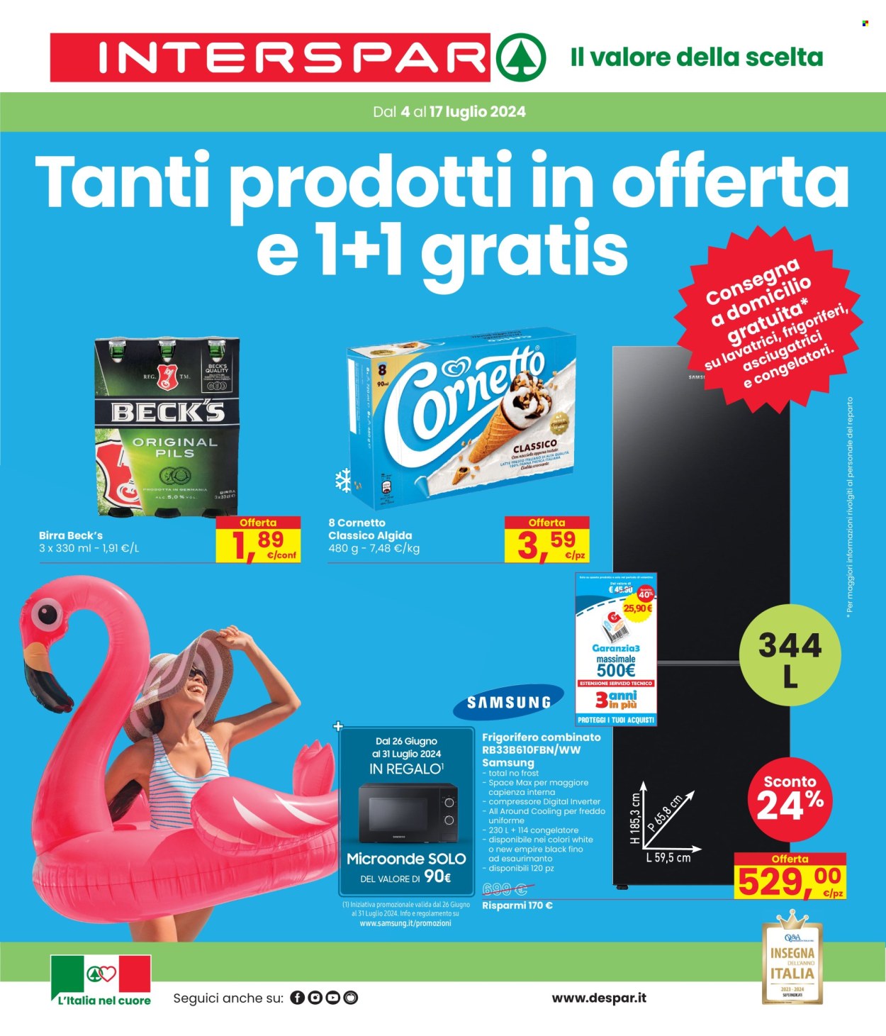 Volantino Interspar - 4/7/2024 - 17/7/2024. Pagina 1