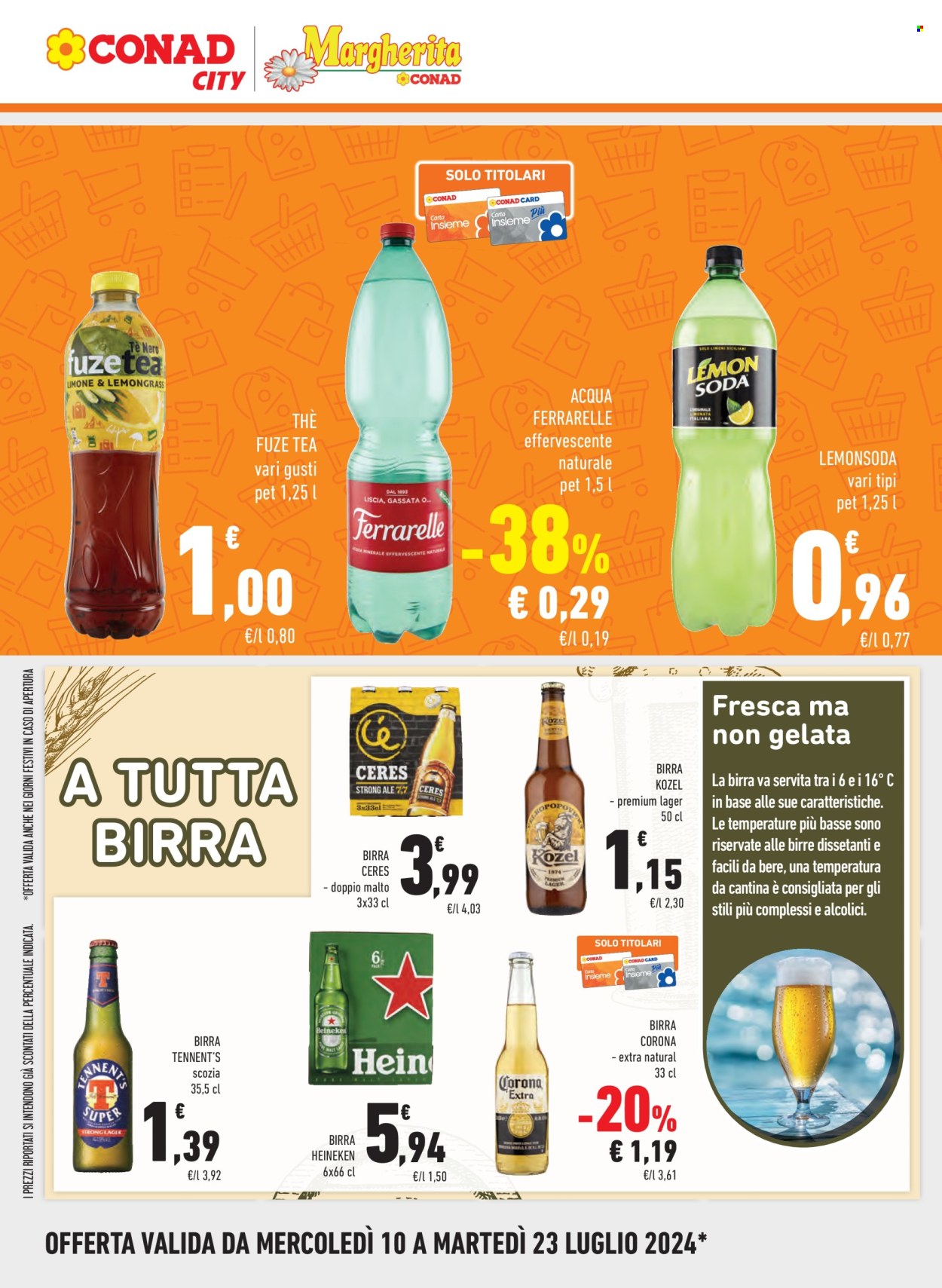 Volantino Margherita Conad - 10/7/2024 - 23/7/2024. Pagina 8