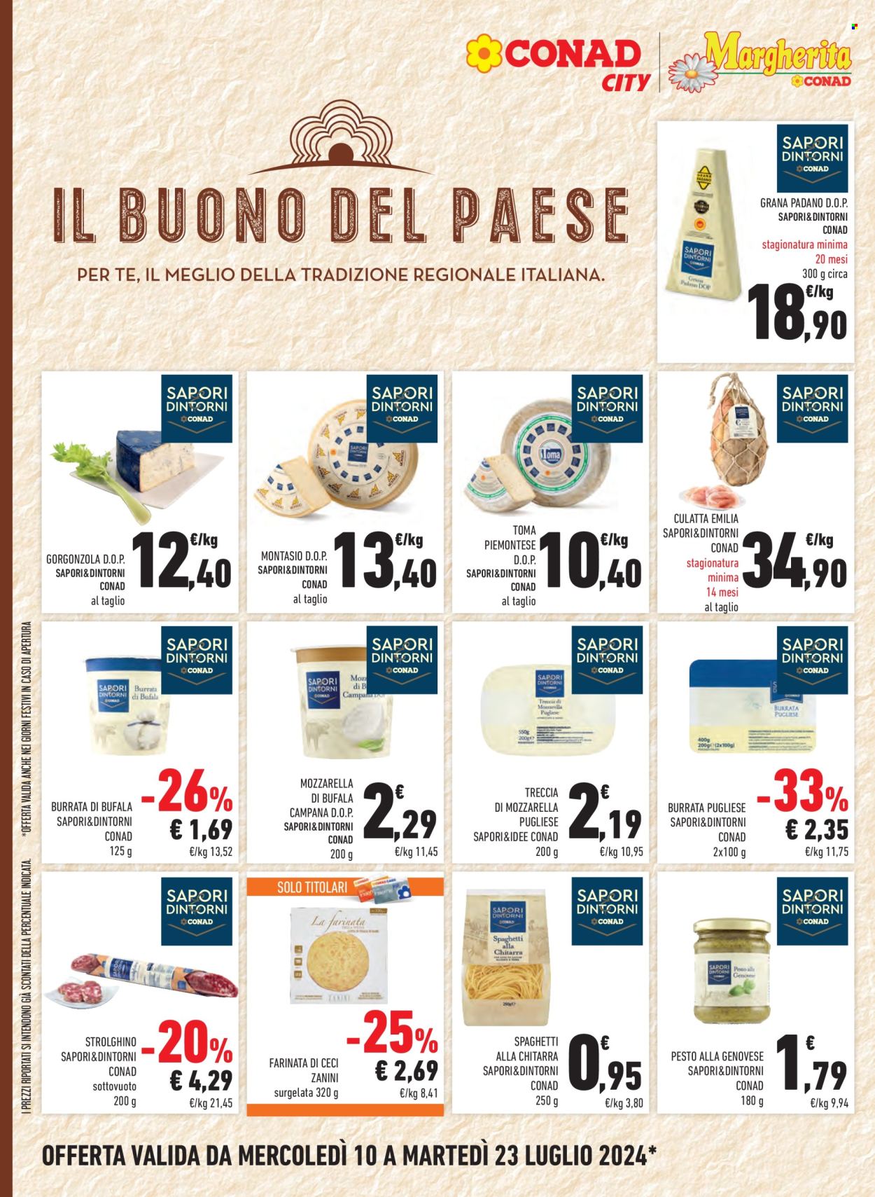 Volantino Margherita Conad - 10/7/2024 - 23/7/2024. Pagina 10