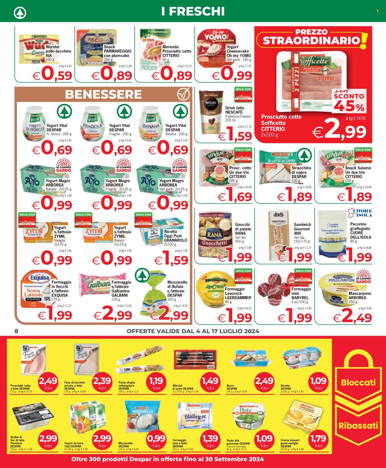 Volantino Eurospar - 4/7/2024 - 17/7/2024. Pagina 8