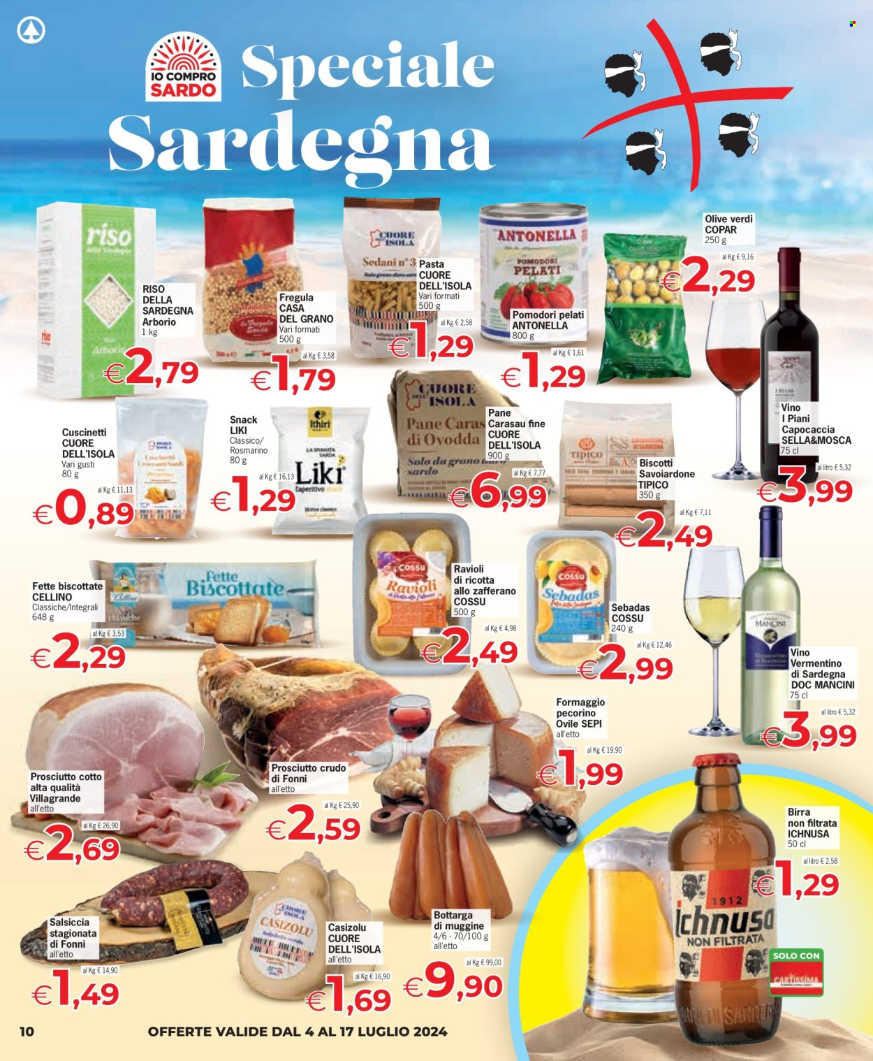 Volantino Eurospar - 4/7/2024 - 17/7/2024. Pagina 10