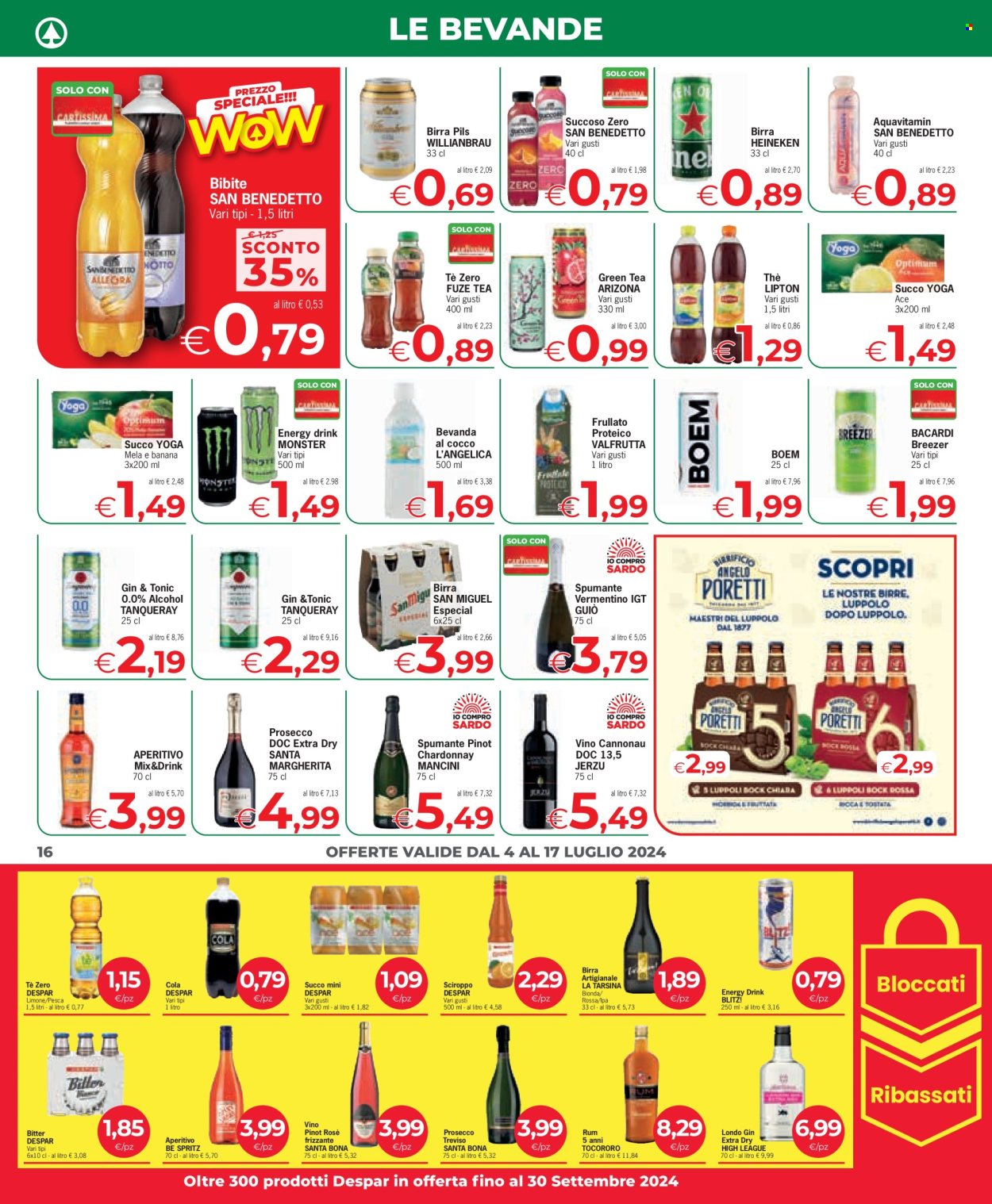 Volantino Eurospar - 4/7/2024 - 17/7/2024. Pagina 16