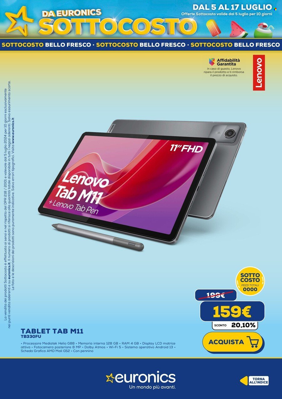 Volantino Euronics - 5/7/2024 - 17/7/2024. Pagina 17