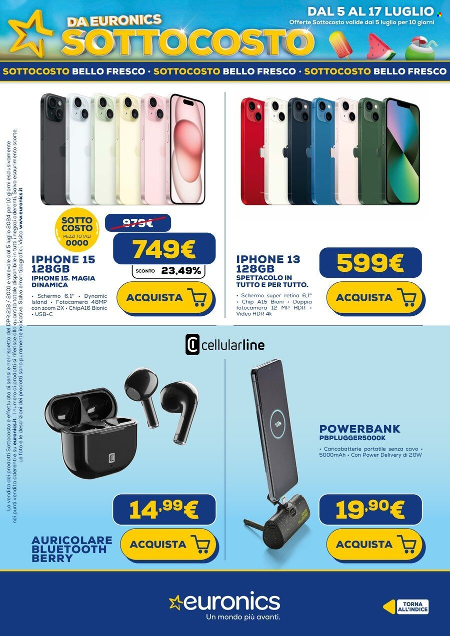 Volantino Euronics - 5/7/2024 - 17/7/2024. Pagina 18