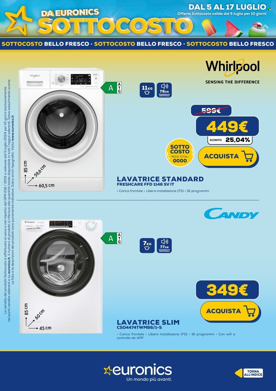 Volantino Euronics - 5/7/2024 - 17/7/2024. Pagina 34