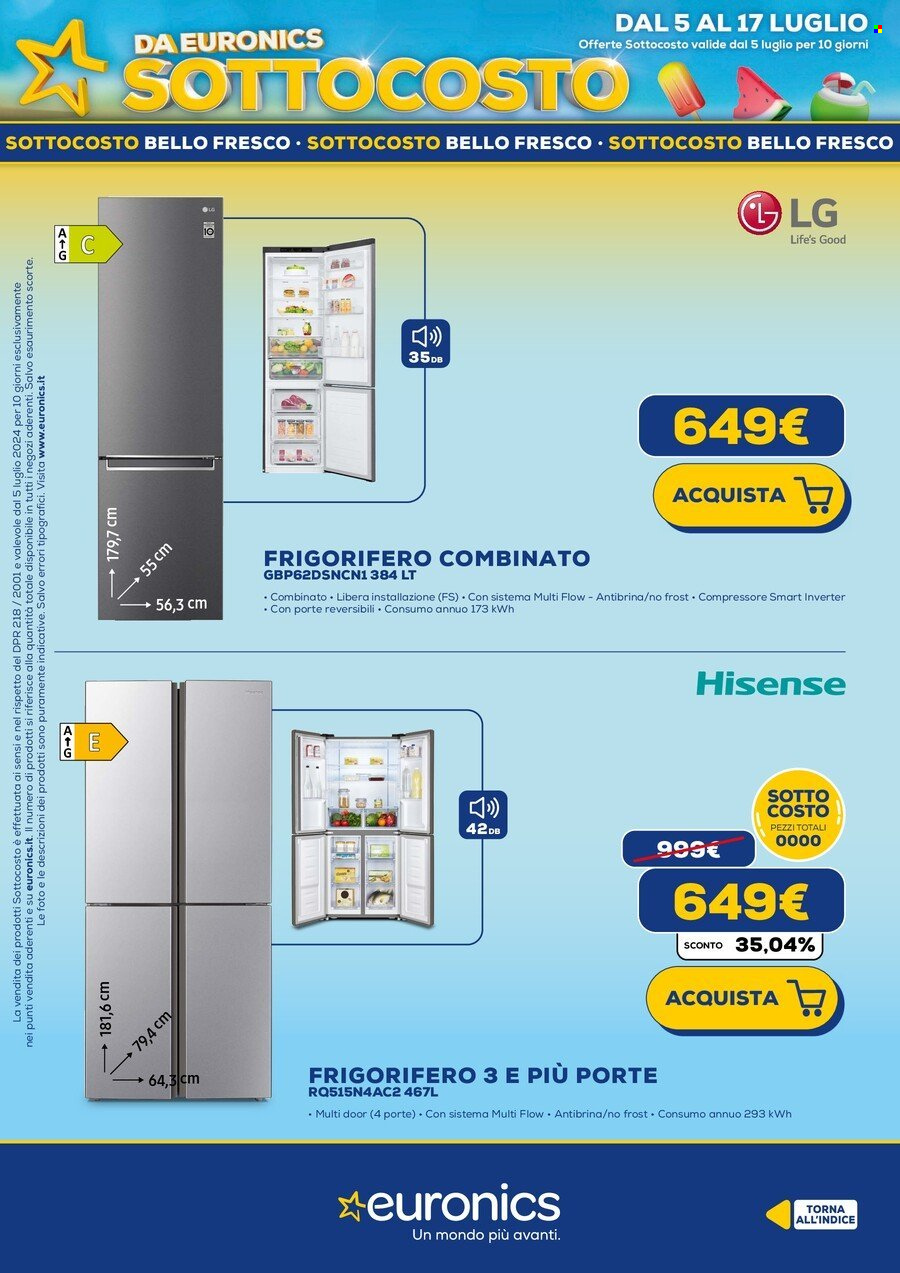 Volantino Euronics - 5/7/2024 - 17/7/2024. Pagina 38