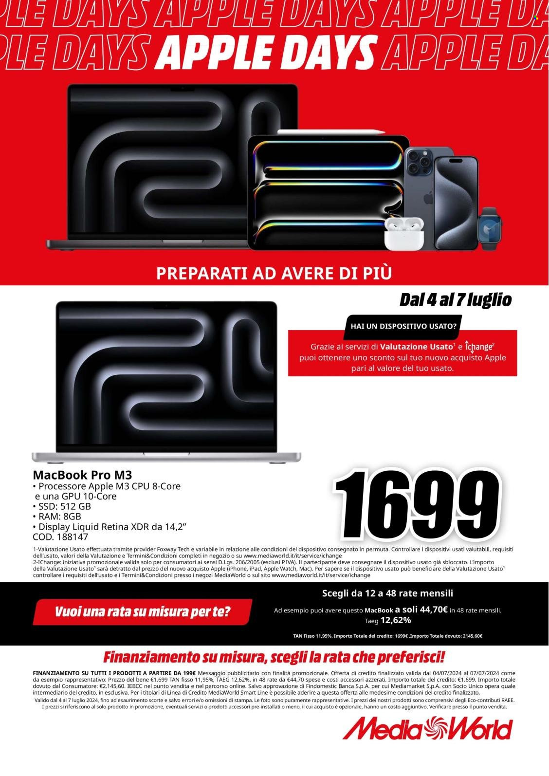Volantino MediaWorld - 4/7/2024 - 7/7/2024. Pagina 8