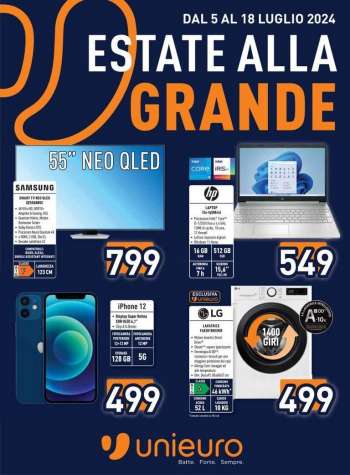 Volantino Unieuro - 5/7/2024 - 18/7/2024.