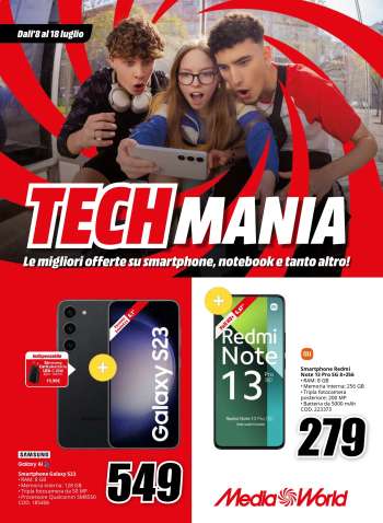 Volantino MediaWorld - 8/7/2024 - 18/7/2024.