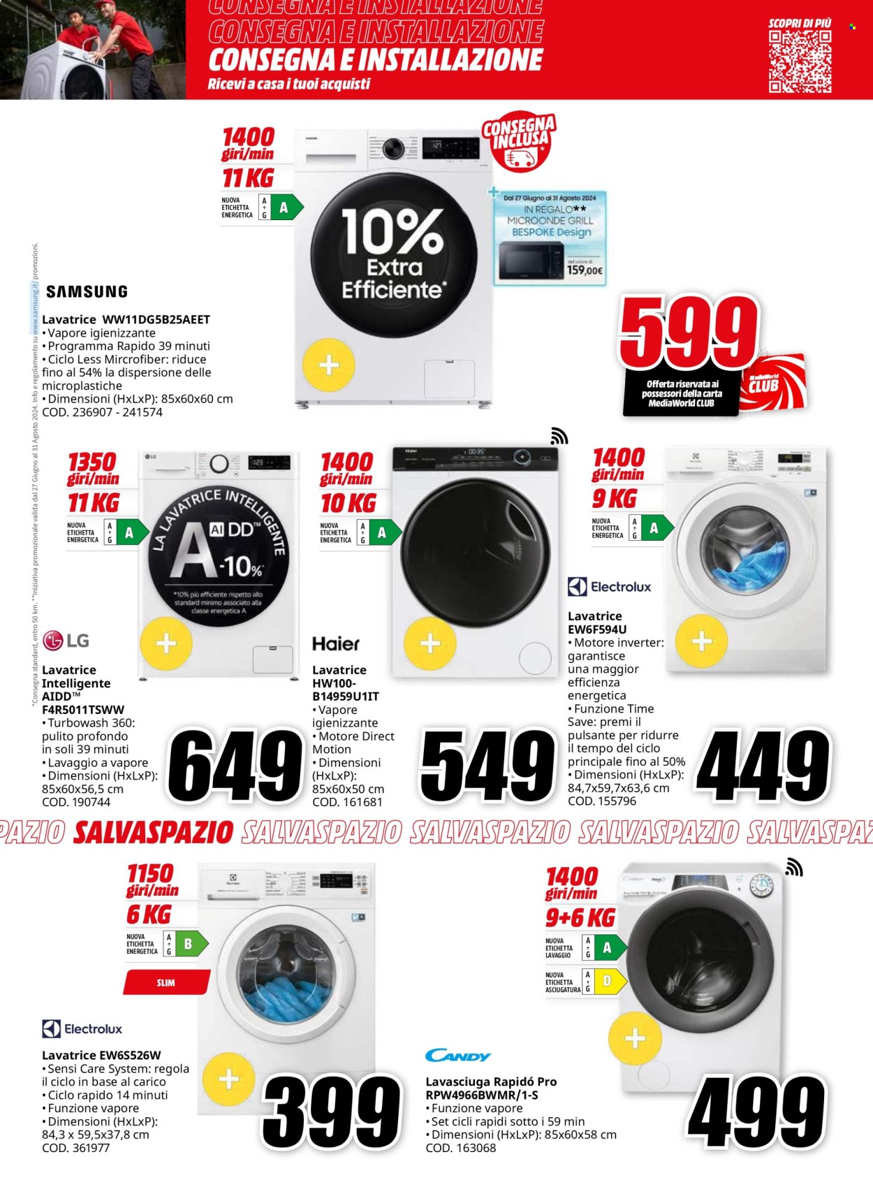 Volantino MediaWorld - 8/7/2024 - 18/7/2024. Pagina 27