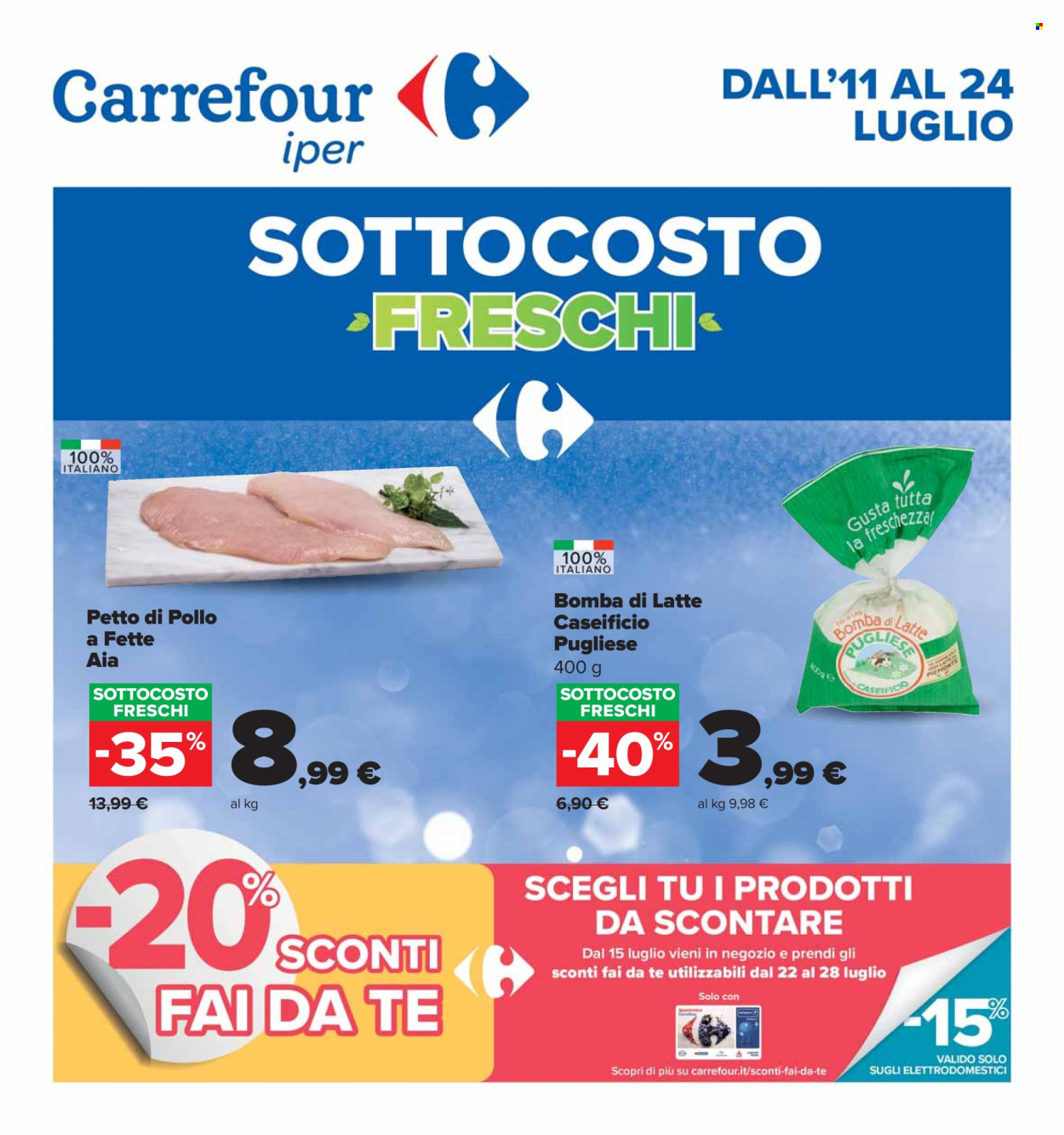 Volantino Carrefour - 11/7/2024 - 24/7/2024. Pagina 1