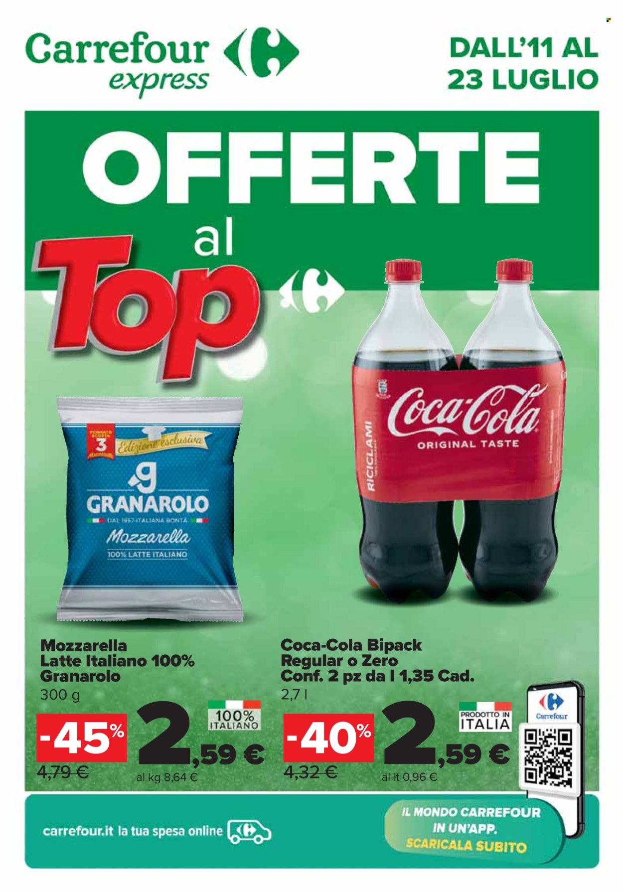 Volantino Carrefour - 11/7/2024 - 23/7/2024. Pagina 1