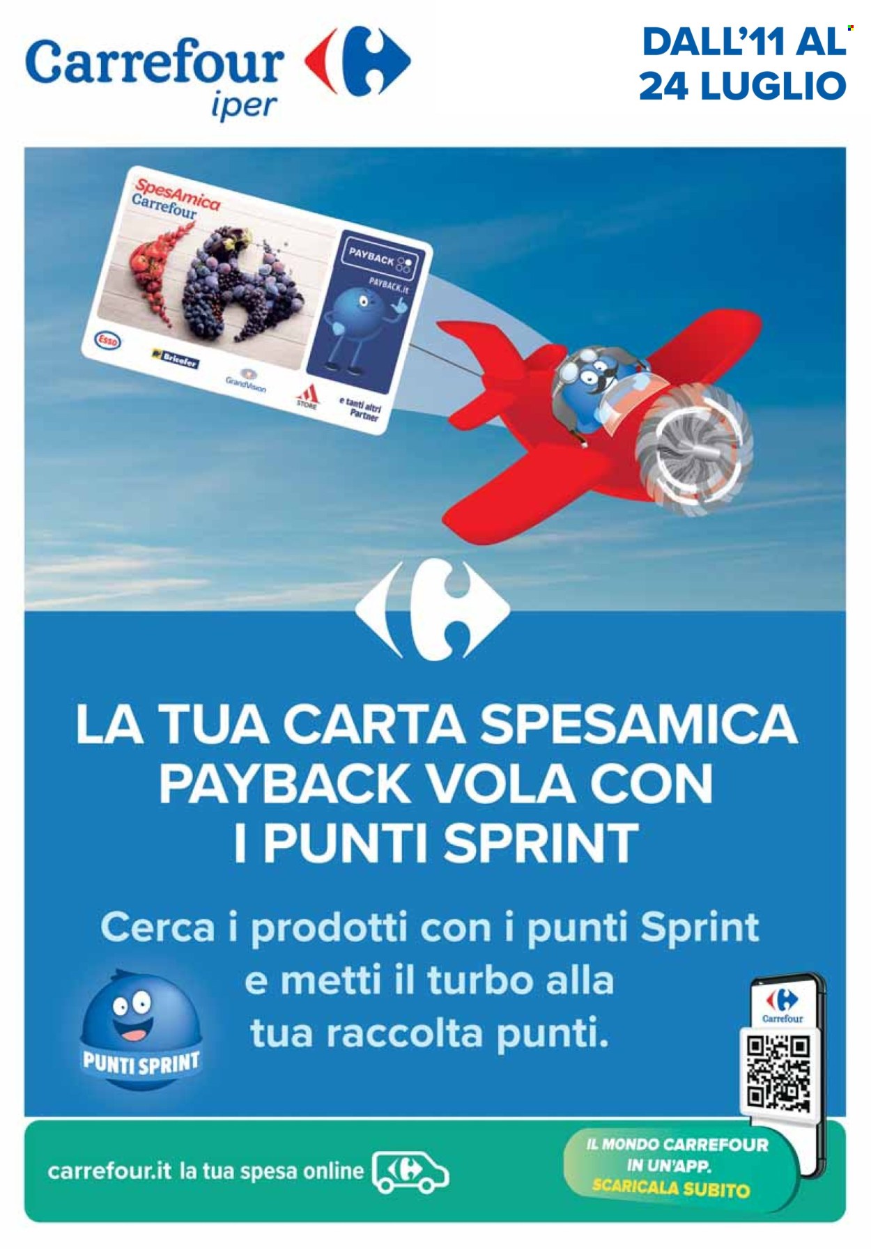 Volantino Carrefour - 11/7/2024 - 24/7/2024. Pagina 1