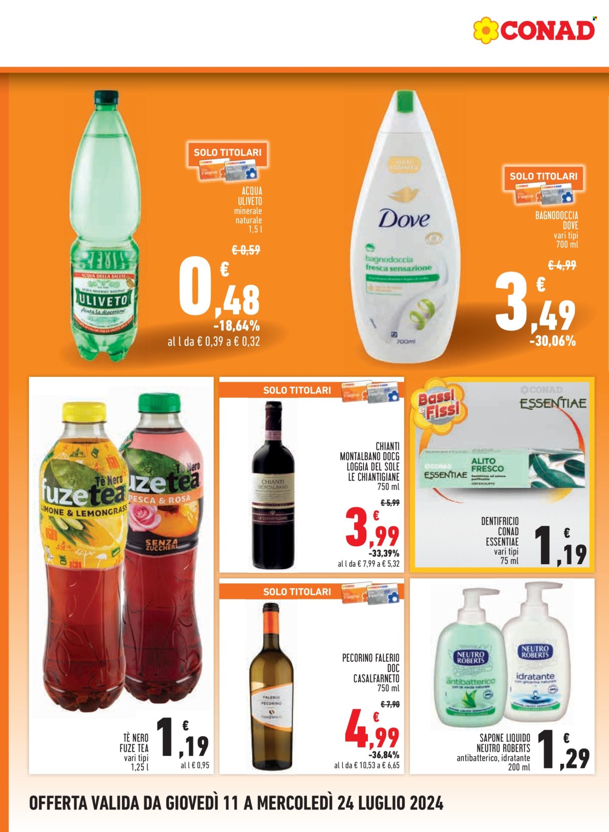 Volantino Margherita Conad - 11/7/2024 - 24/7/2024. Pagina 16