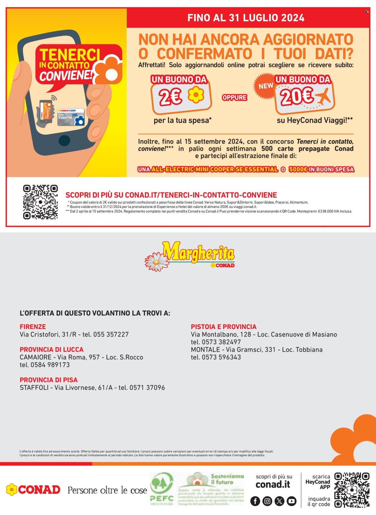 Leták Margherita Conad - 11.7.2024 - 24.7.2024. Strana 20