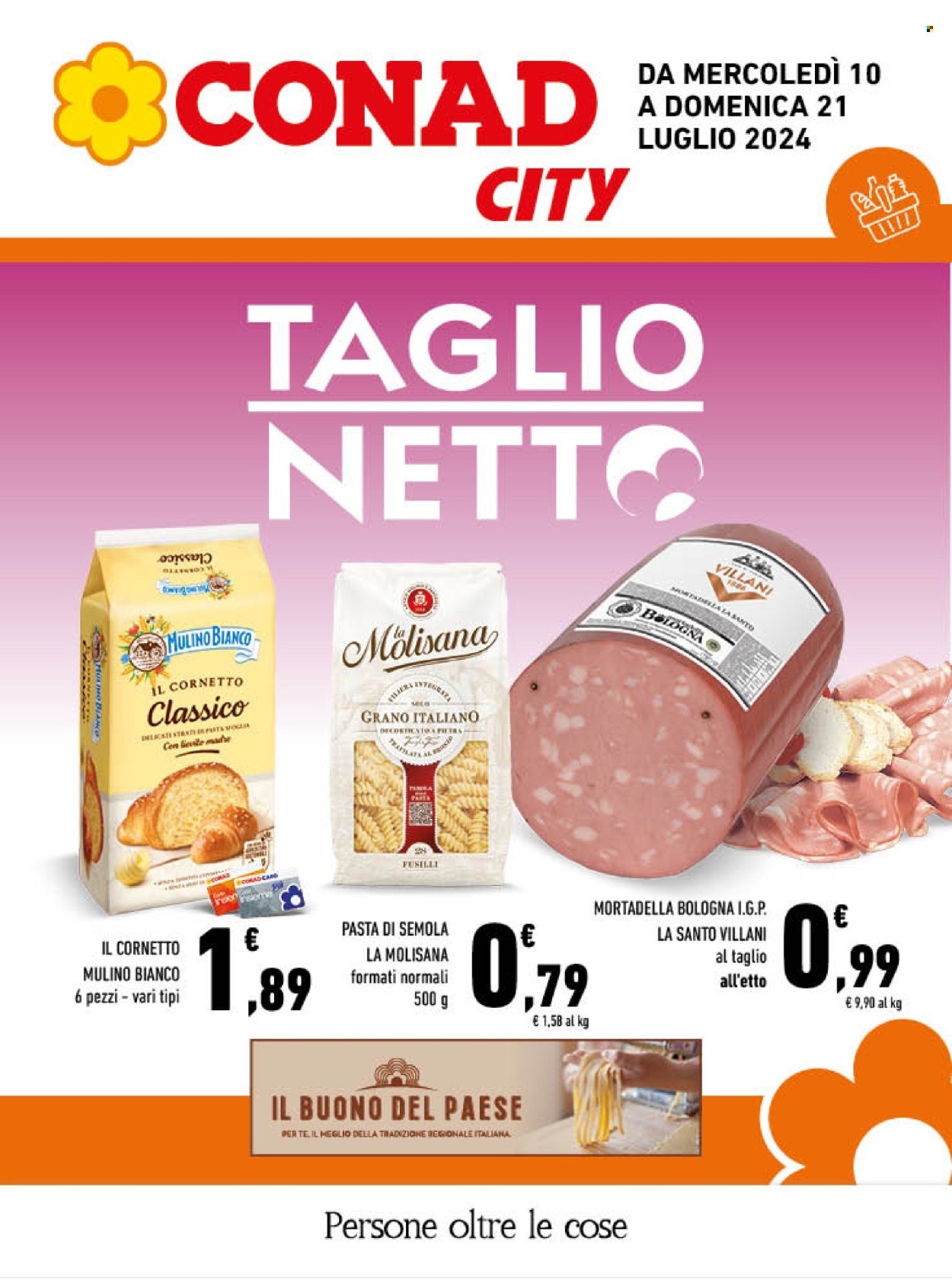 Volantino Conad City - 10/7/2024 - 21/7/2024. Pagina 1