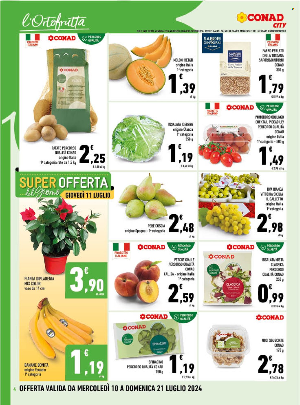 Volantino Conad City - 10/7/2024 - 21/7/2024. Pagina 4