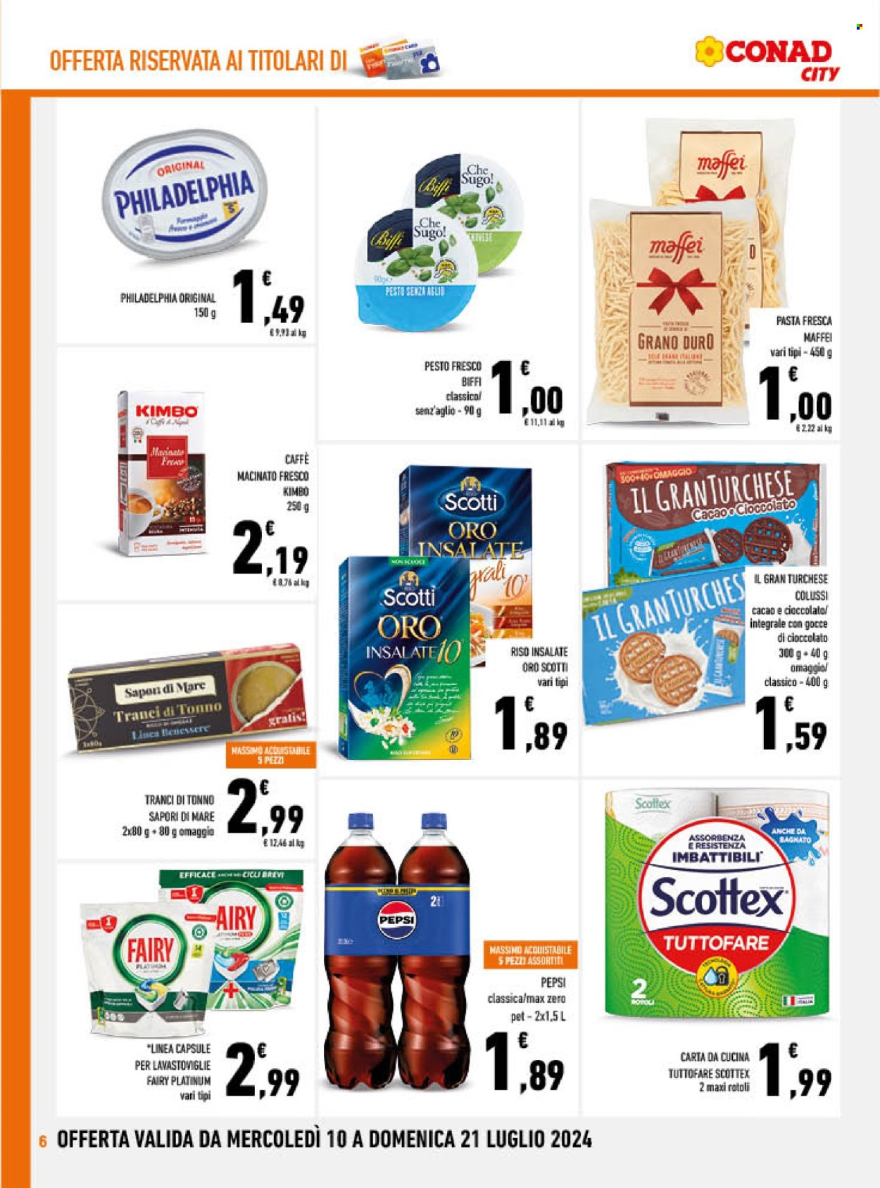 Volantino Conad City - 10/7/2024 - 21/7/2024. Pagina 6