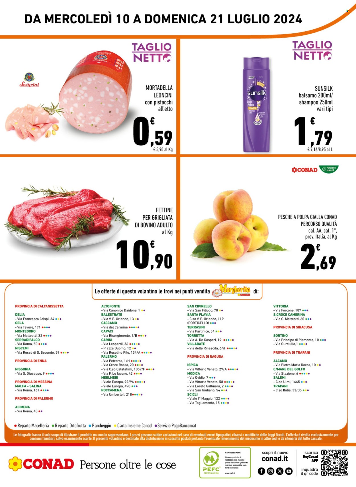 Volantino Margherita Conad - 10/7/2024 - 21/7/2024. Pagina 16