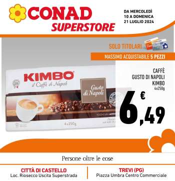 Volantino Conad Superstore - 10/7/2024 - 21/7/2024.