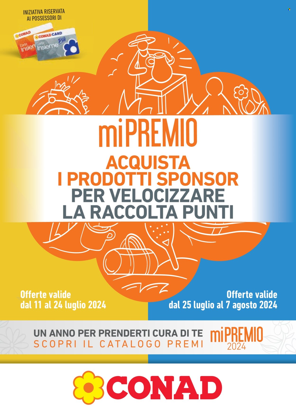 Volantino Conad - 11/7/2024 - 7/8/2024. Pagina 1