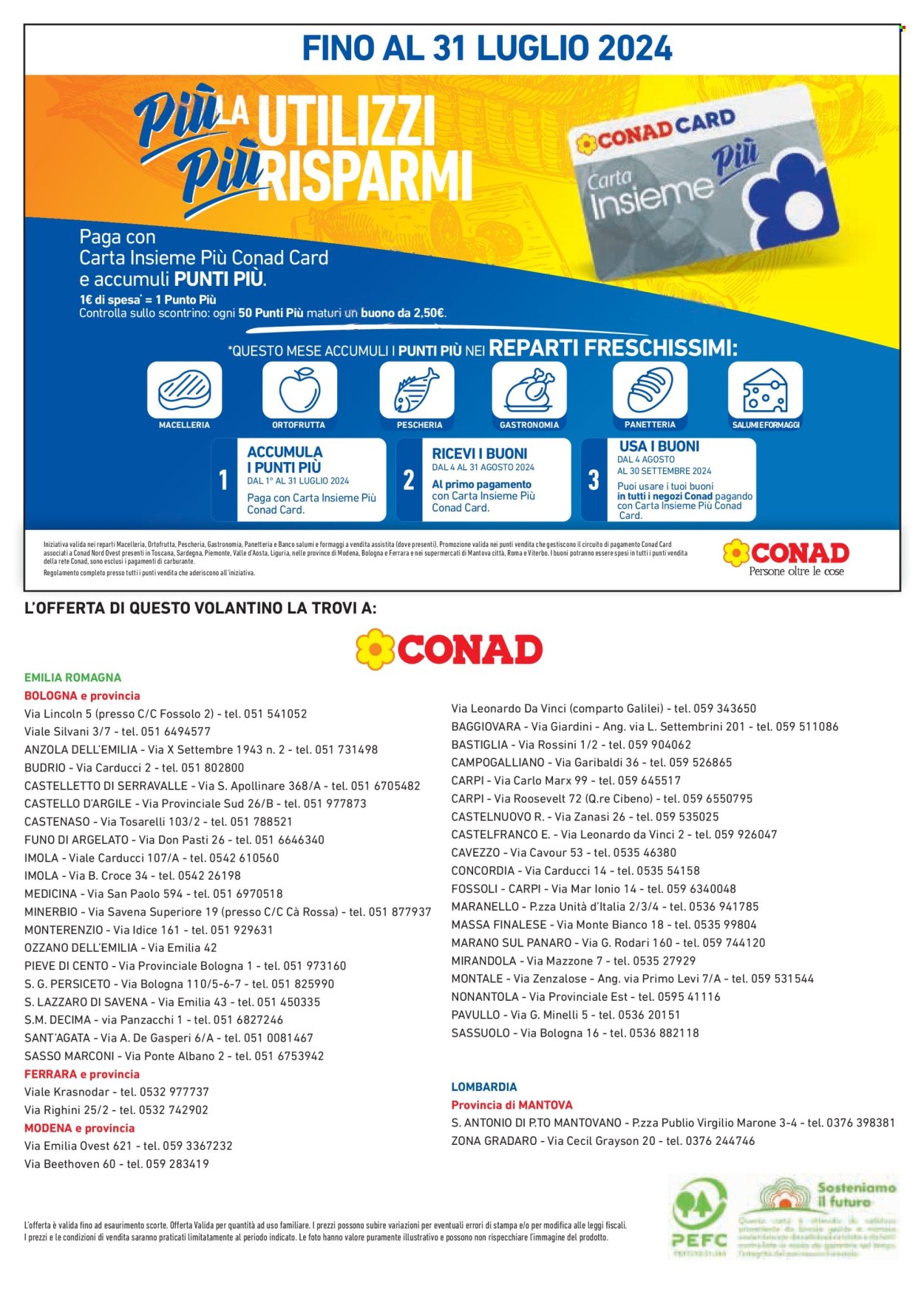 Leták Conad - 11.7.2024 - 7.8.2024. Strana 12