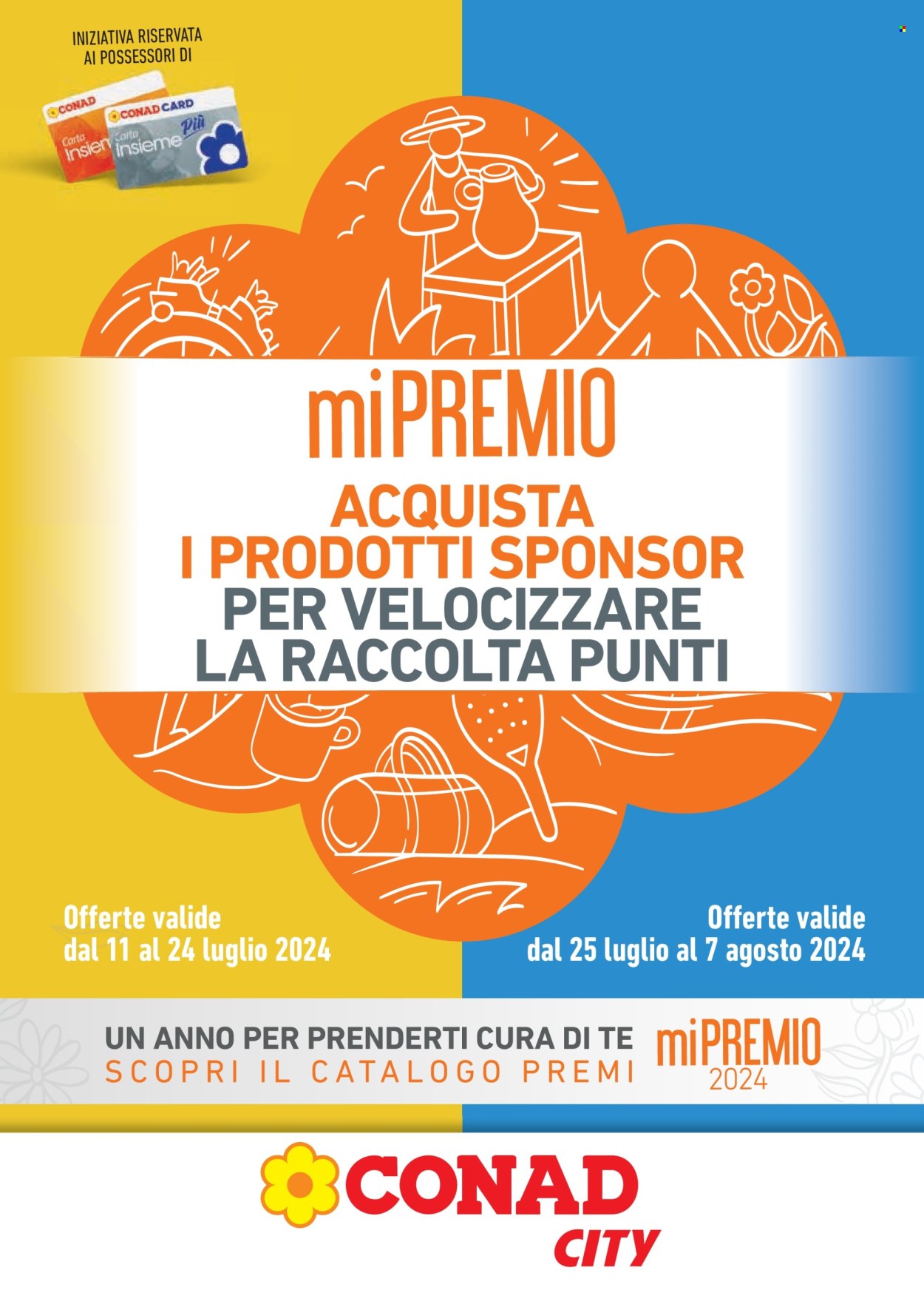 Volantino Conad City - 11/7/2024 - 7/8/2024. Pagina 1