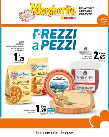 Volantino Margherita Conad - 9/7/2024 - 22/7/2024.