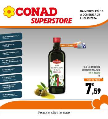 Volantino Conad Superstore - 10/7/2024 - 21/7/2024.