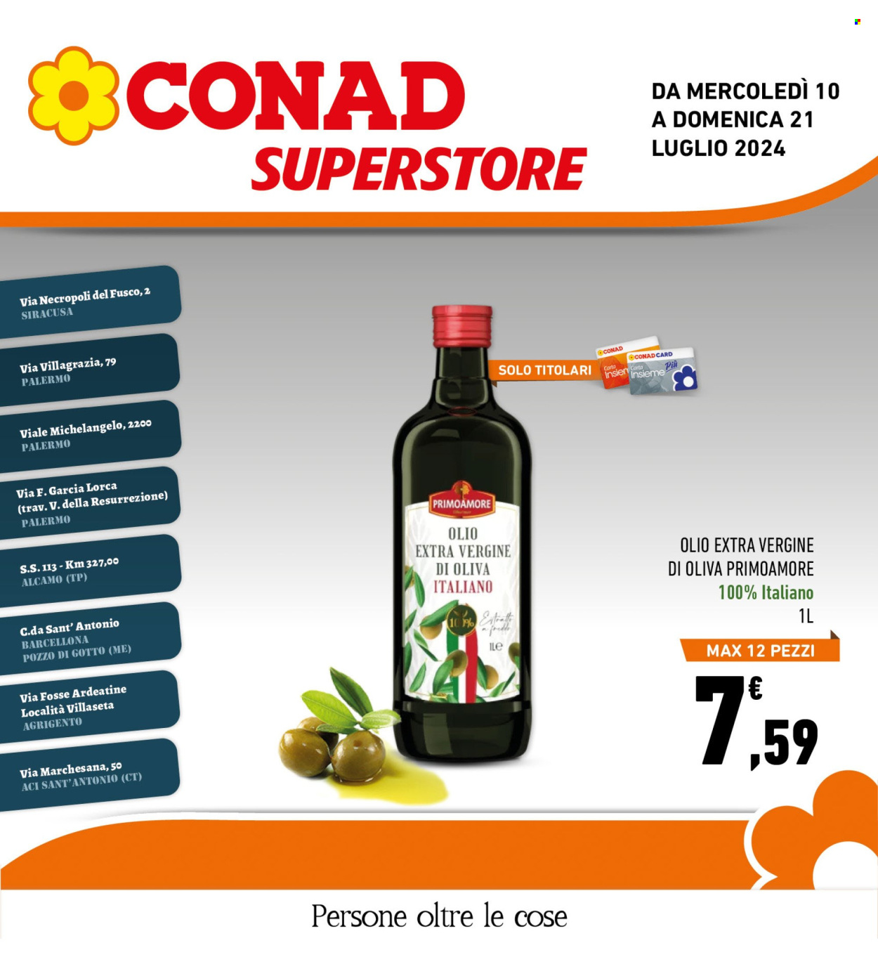Leták Conad Superstore - 10.7.2024 - 21.7.2024. Strana 1