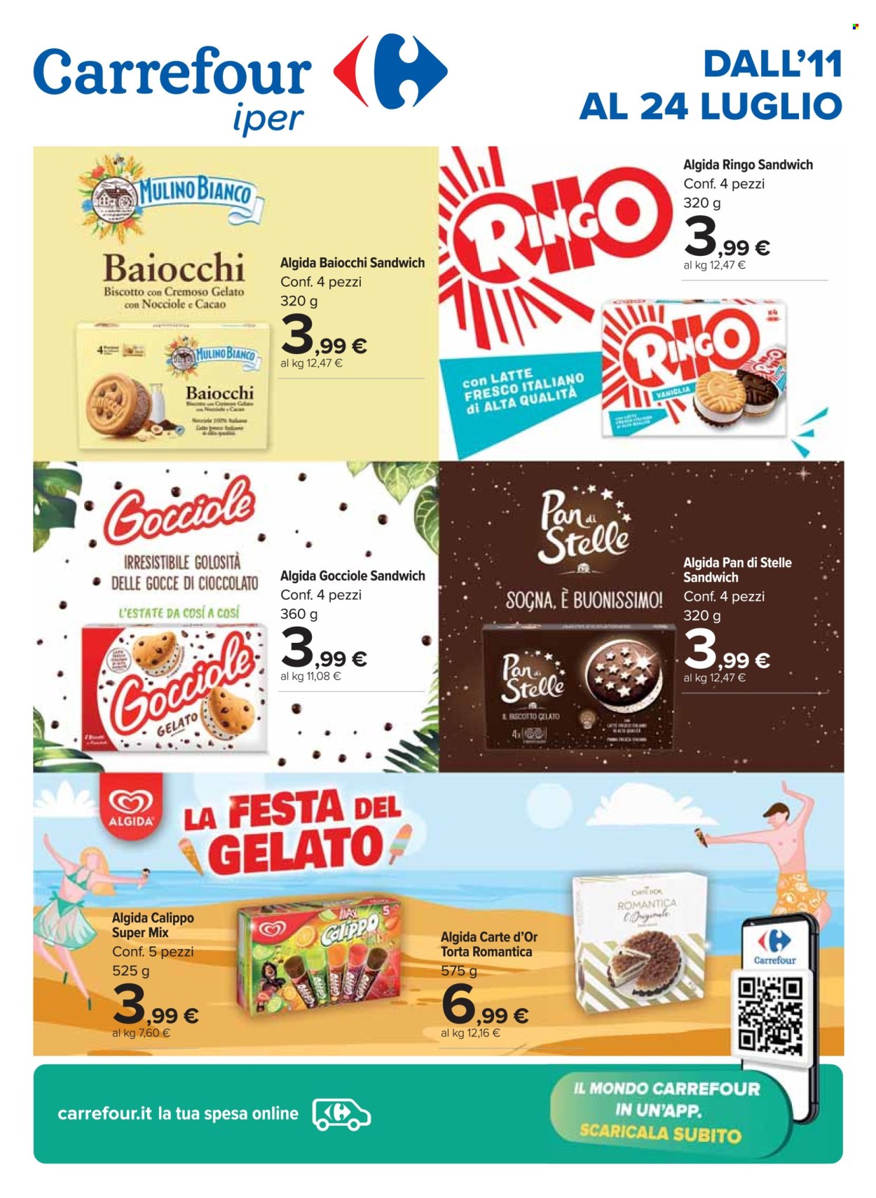 Volantino Carrefour - 11/7/2024 - 24/7/2024. Pagina 1