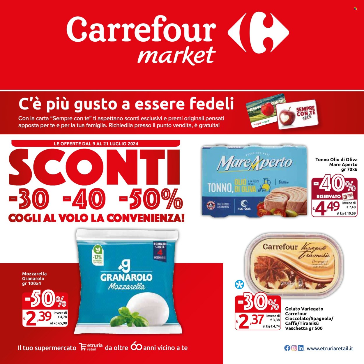 Leták Carrefour - 9.7.2024 - 21.7.2024. Strana 1