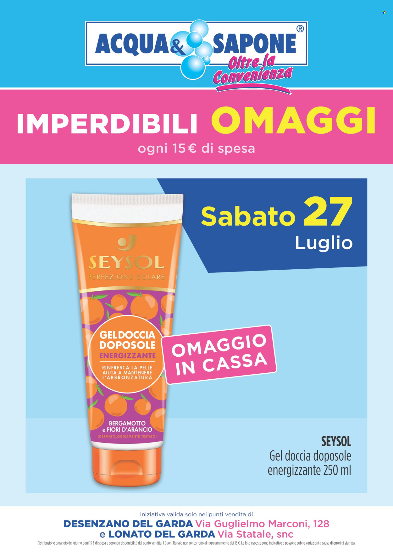 Volantino Acqua & Sapone - 27/7/2024 - 27/7/2024. Pagina 1