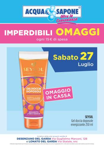 Volantino Acqua & Sapone - 27/7/2024 - 27/7/2024.