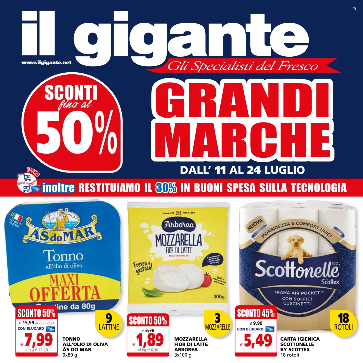 Volantino Il Gigante - 11/7/2024 - 24/7/2024. Pagina 1